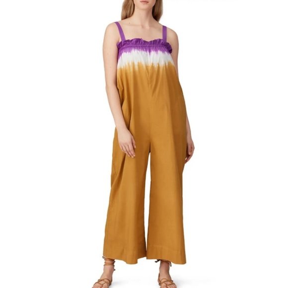 Sea New York Pants - Sea New York Zelda Dip Dye Jumpsuit Honey Purple Wide Leg Size 10